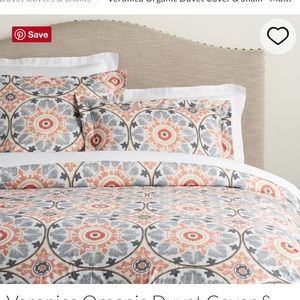 Pottery Barn king duvet & shams